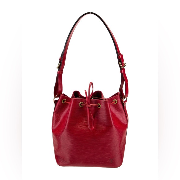 Louis Vuitton Red Epi Leather Petit Noe Bucket Drawstring Leather LV Bag - Picture 4 of 12